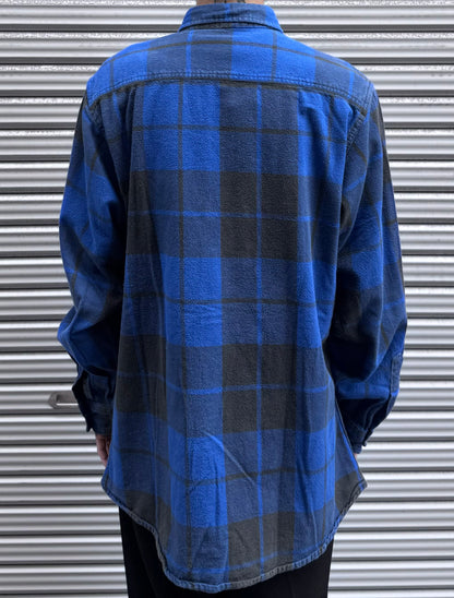 80's Eddie Bauer「黒タグ」チェックネルシャツ