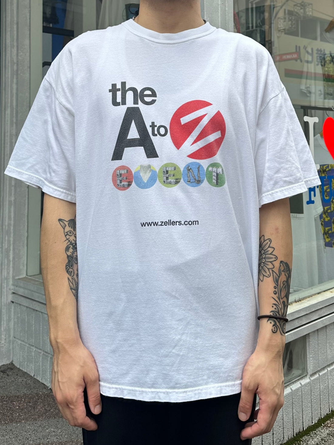 90's ZELLERS 「AtoZ」企業Tシャツ