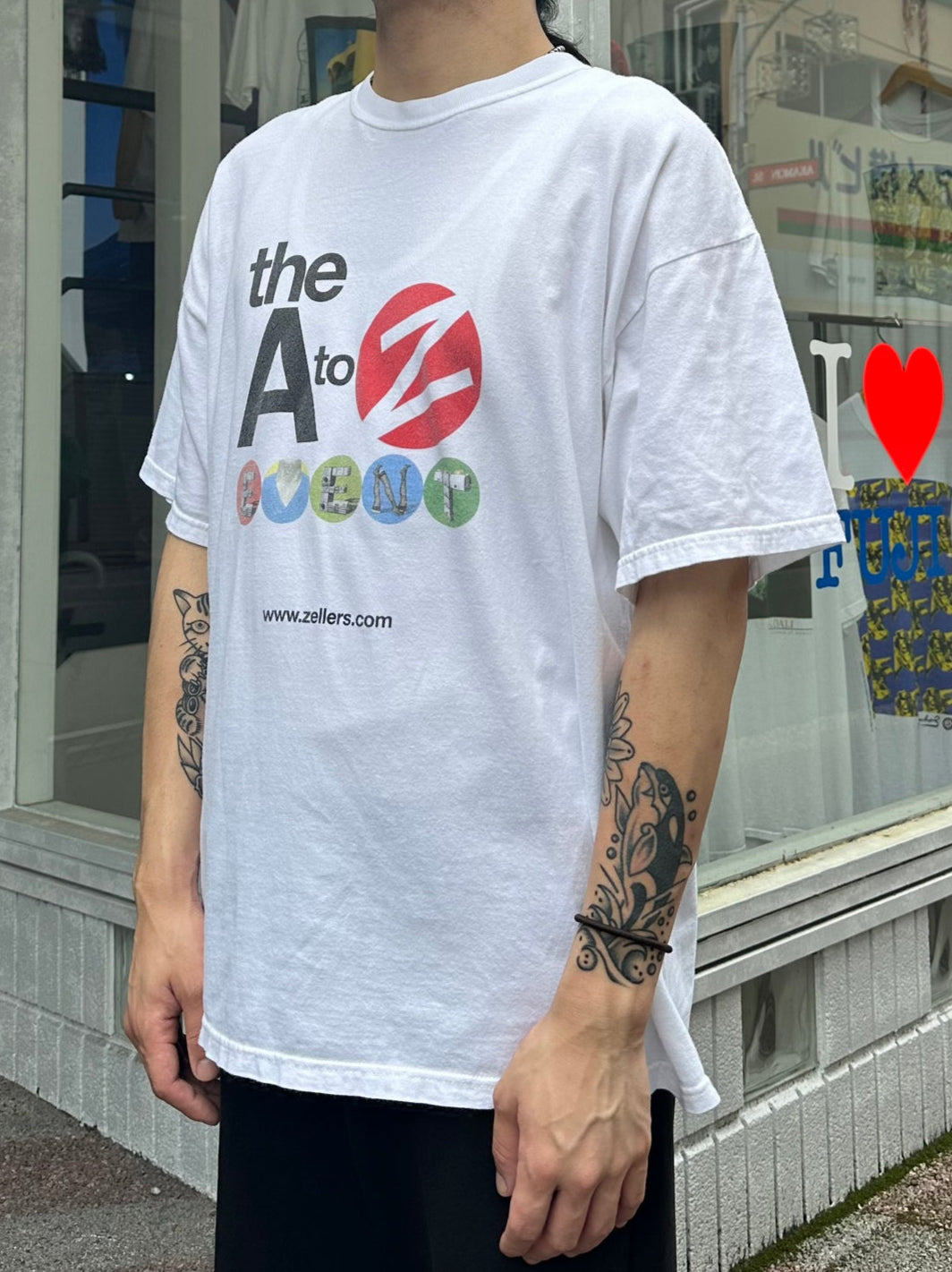 90's ZELLERS 「AtoZ」企業Tシャツ
