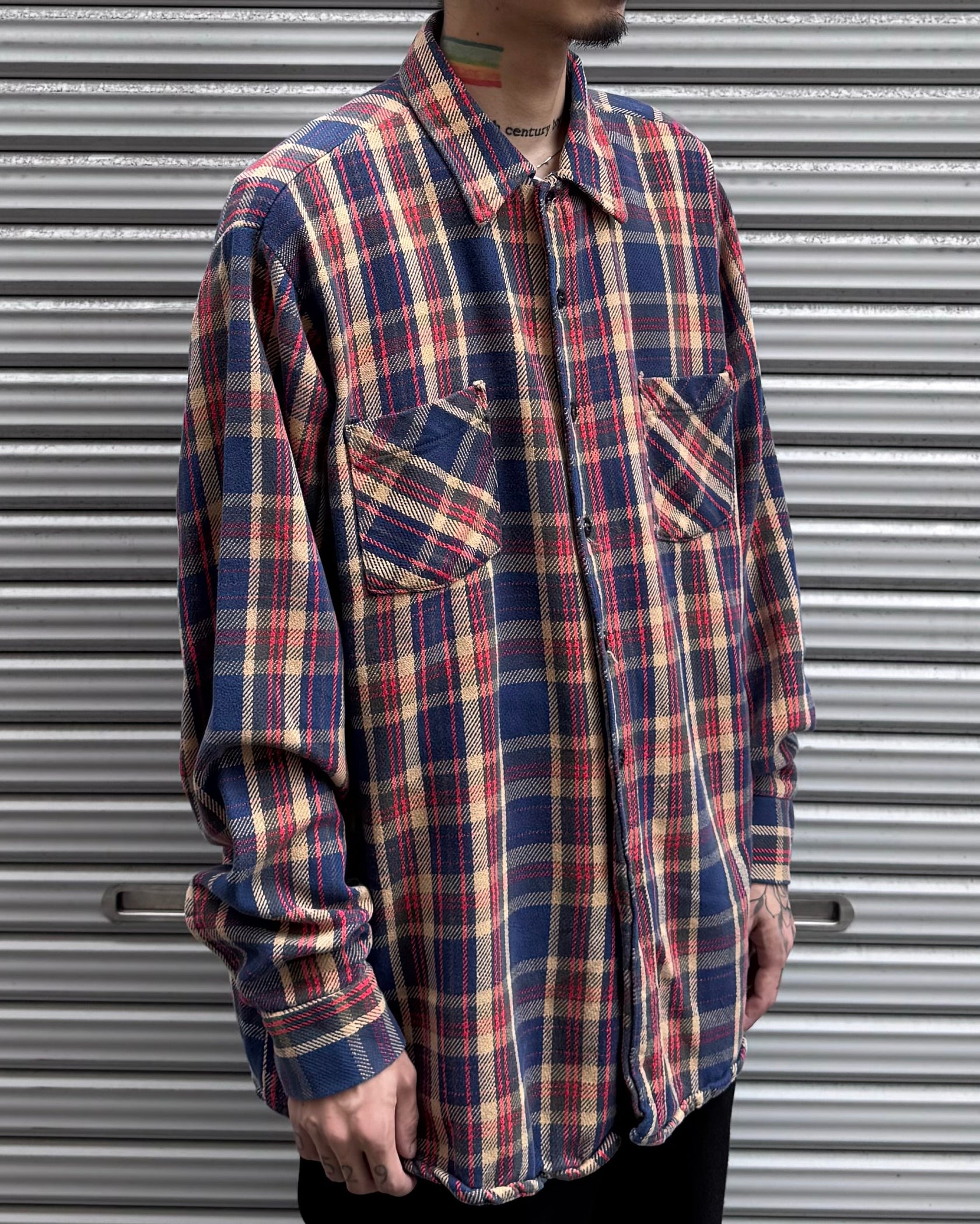 80's Flannel Check Shirt チェックネルシャツ