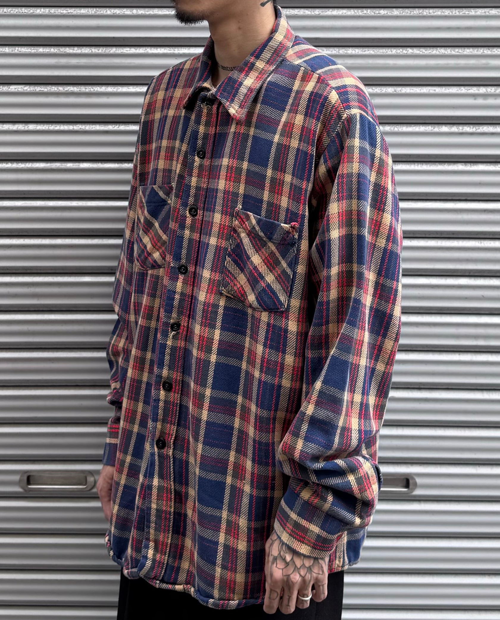 80's Flannel Check Shirt チェックネルシャツ