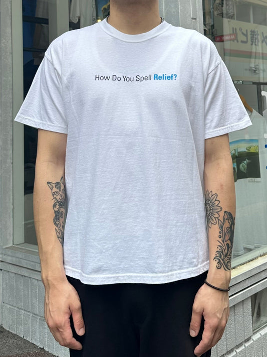 90's ROLAIDS 「How Do You Spell Relife?」企業Tシャツ
