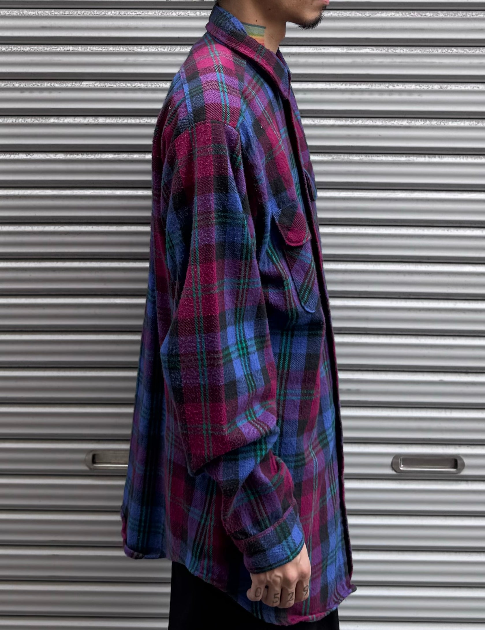 90's FIVE BROTHER チェックネルシャツ