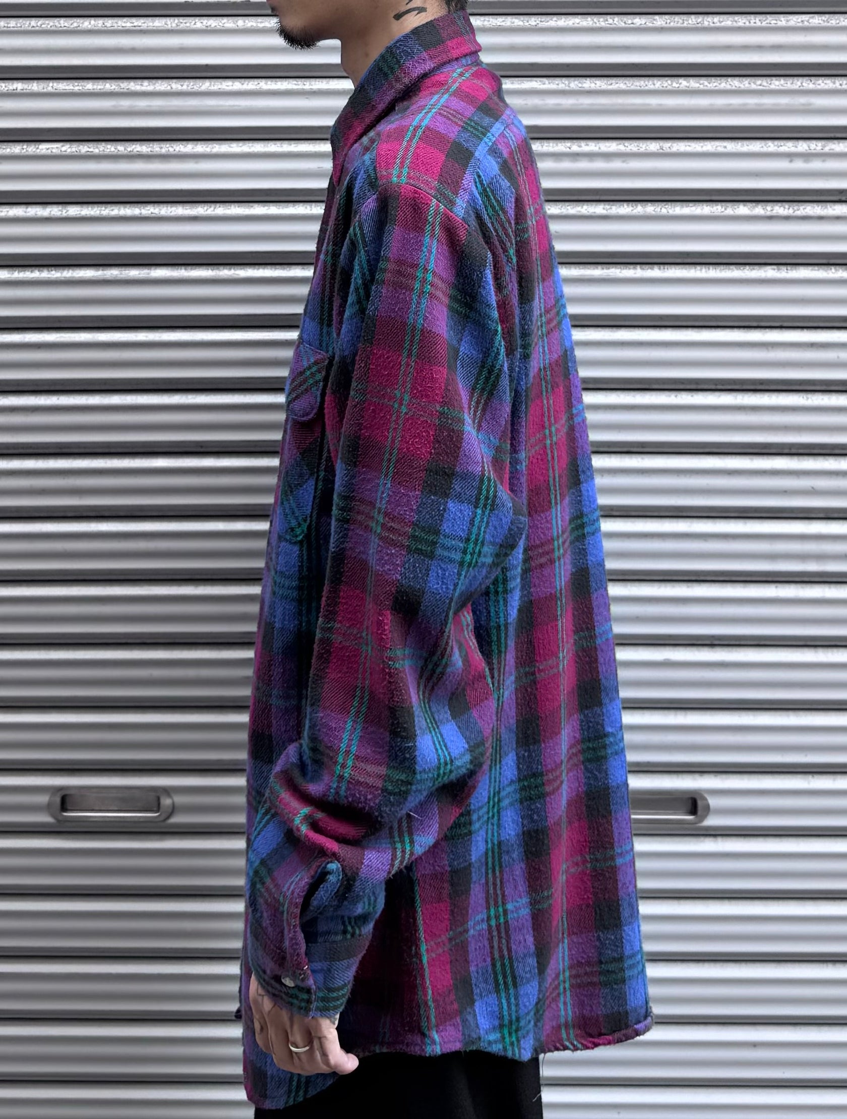 90's FIVE BROTHER チェックネルシャツ