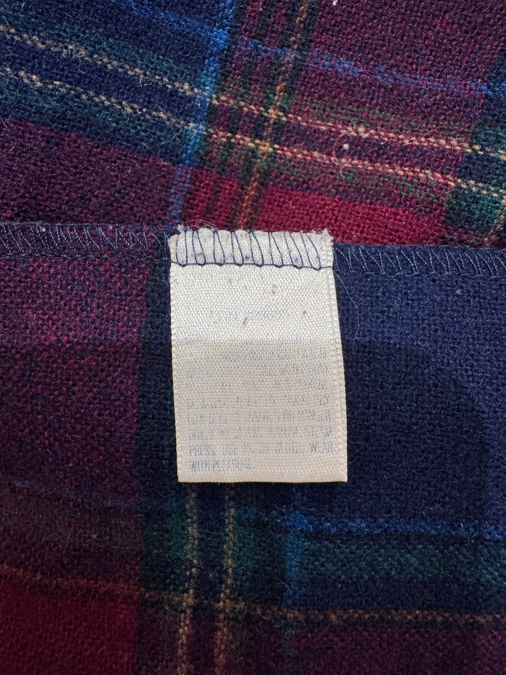 00's PENDLETON「open collar」USA製　ウールチェックシャツ