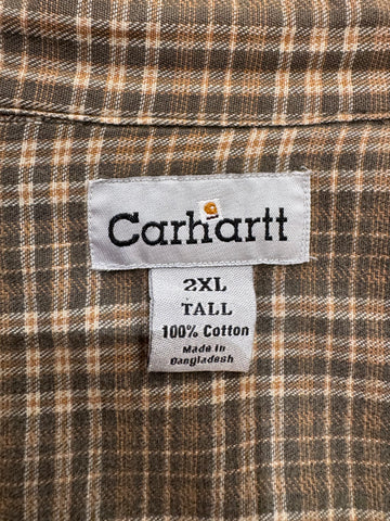 00's Carhartt「裏地付き」ダックシャツ