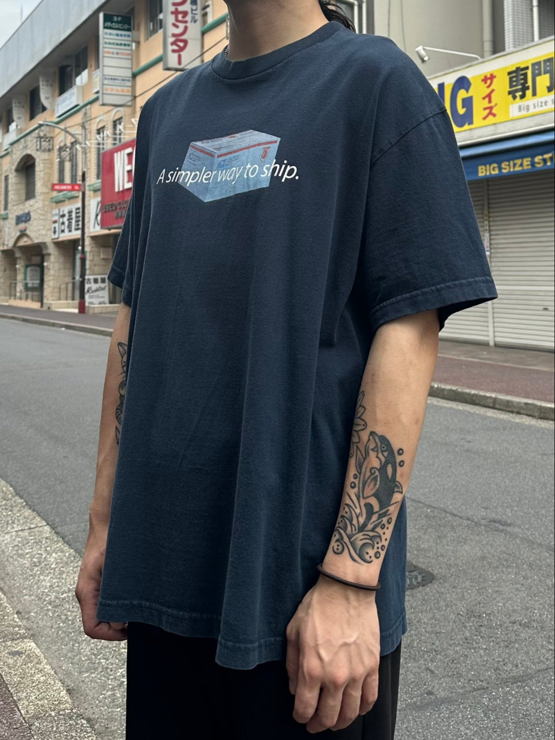 00's USPC 「A Simpler Way To Ship.」企業Tシャツ USA製