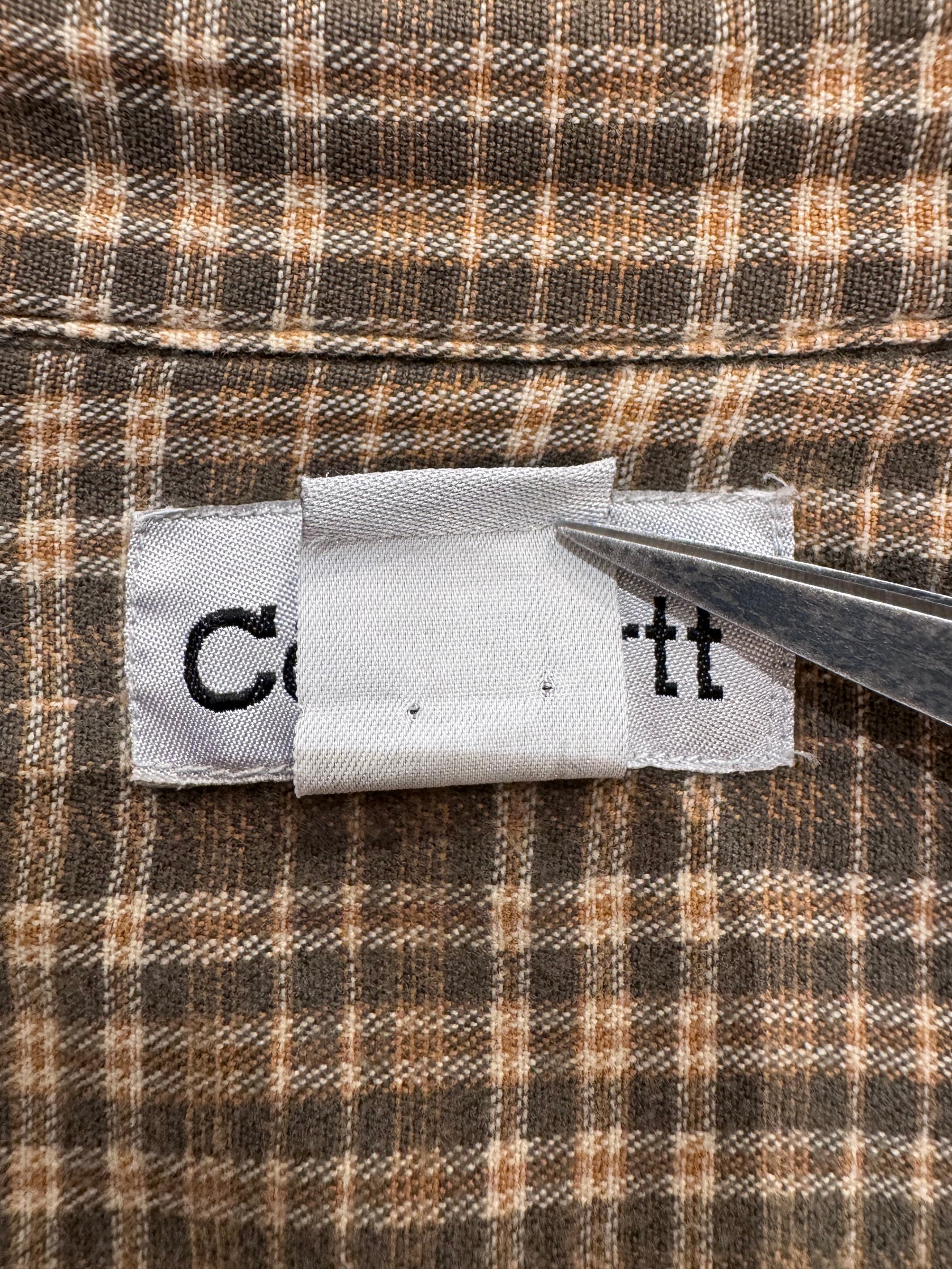 00's Carhartt「裏地付き」ダックシャツ