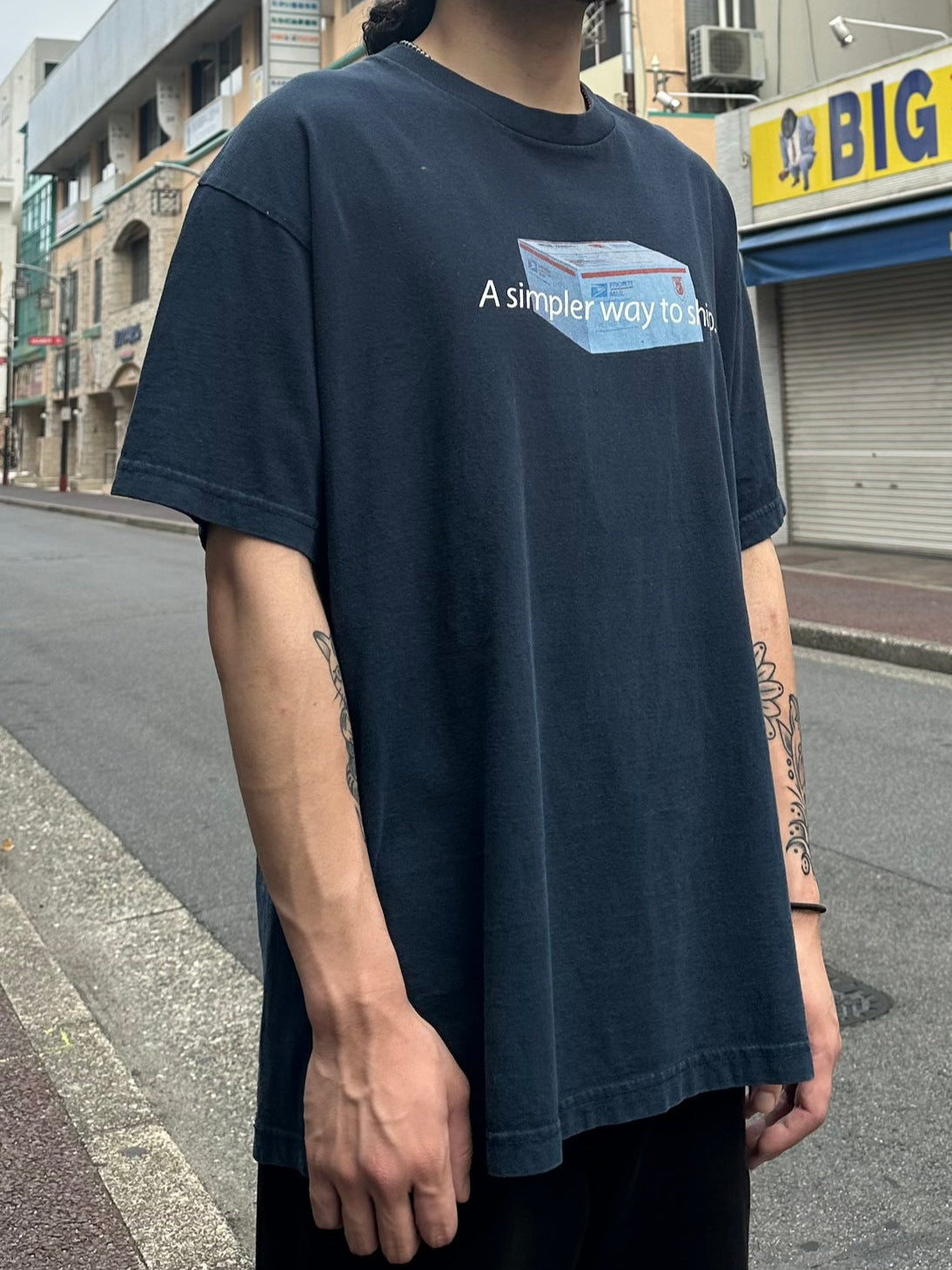 00's USPC 「A Simpler Way To Ship.」企業Tシャツ USA製