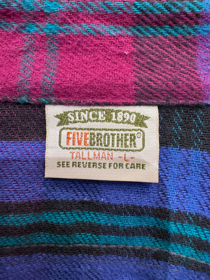 90's FIVE BROTHER チェックネルシャツ