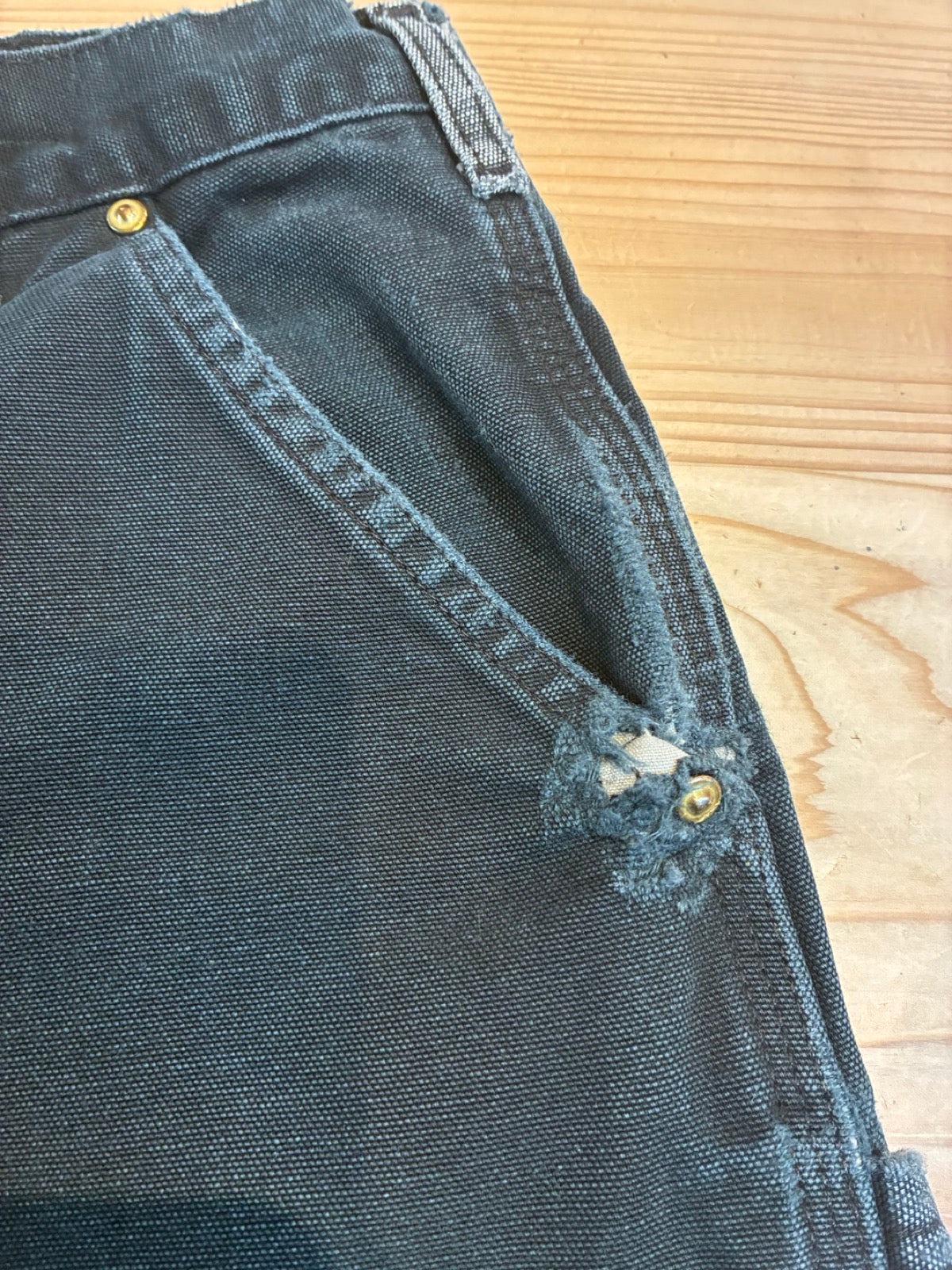 90's Carhartt「DOUBLE NKEE」USA製 ダックパンツ