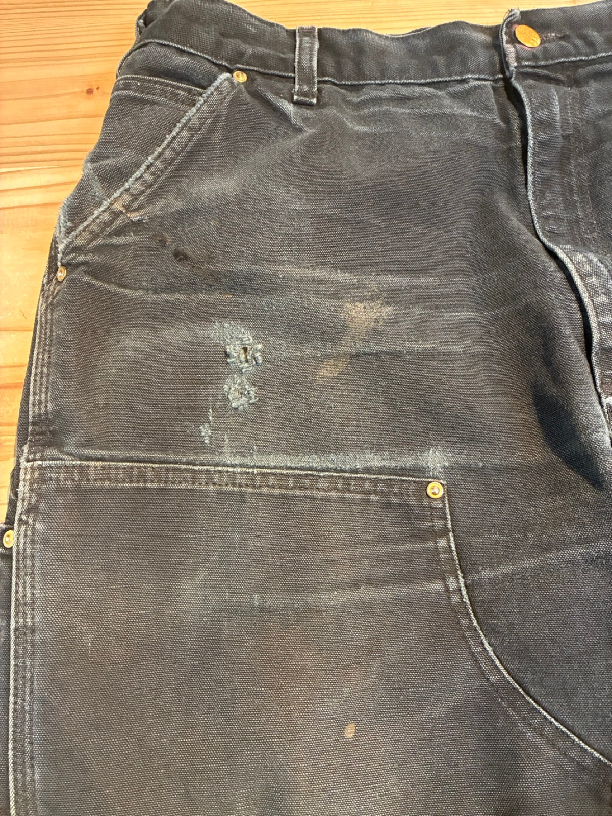 90's Carhartt「DOUBLE NKEE」USA製 ダックパンツ