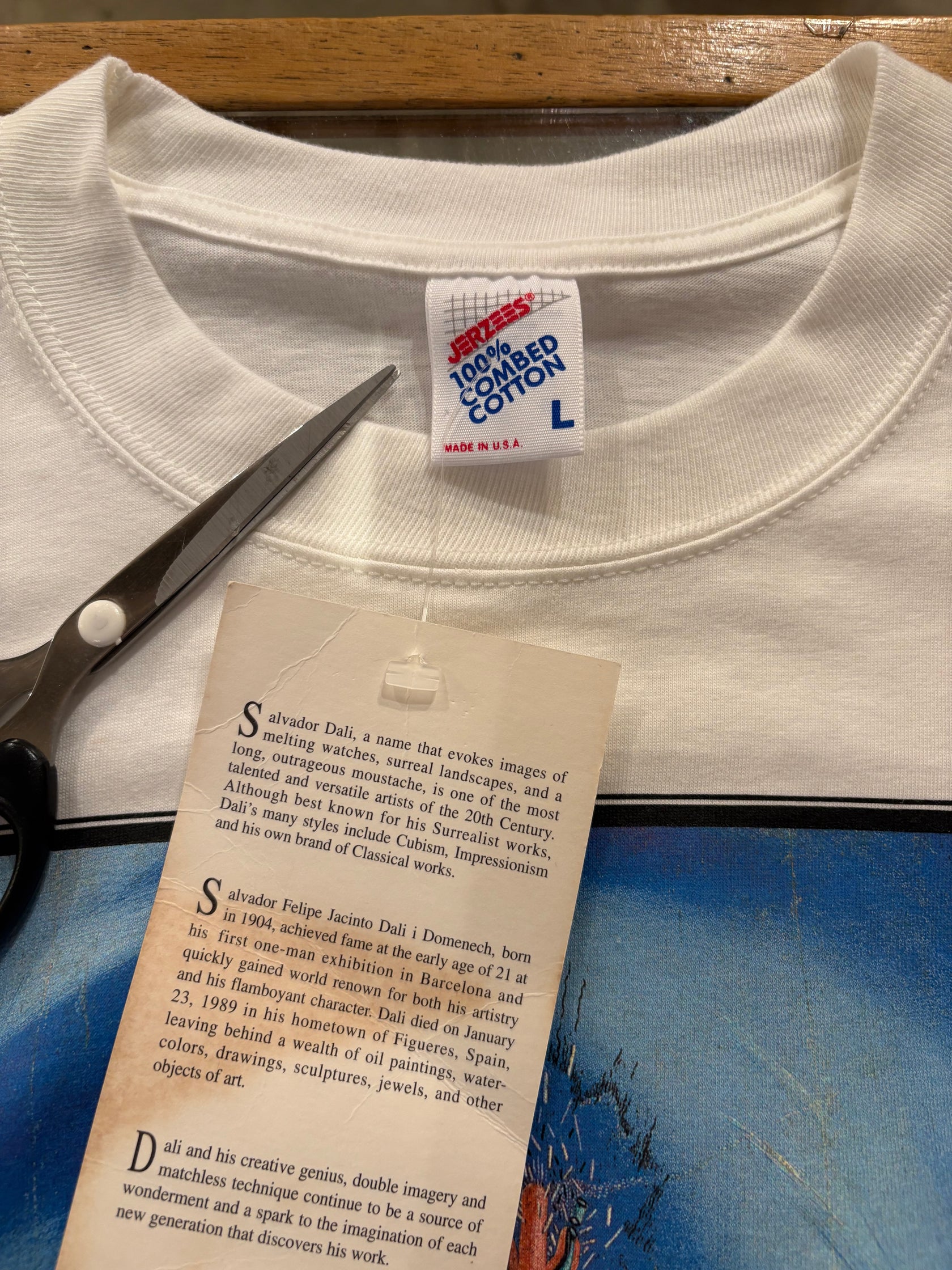 90's「Dali Apparatus and Hand」アートTシャツ