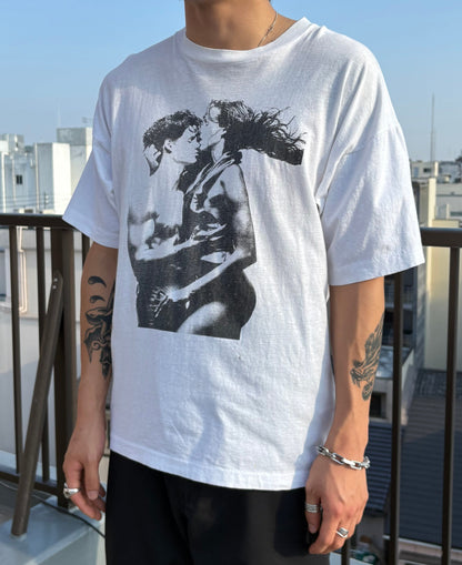 90's「Black＆White Lovers」グラフィックTシャツ
