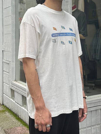 00's SOFTMED「Innovative Health Systems」企業Tシャツ USA製