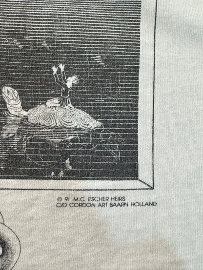 90's M.C.Escher 騙し絵 アートTシャツ