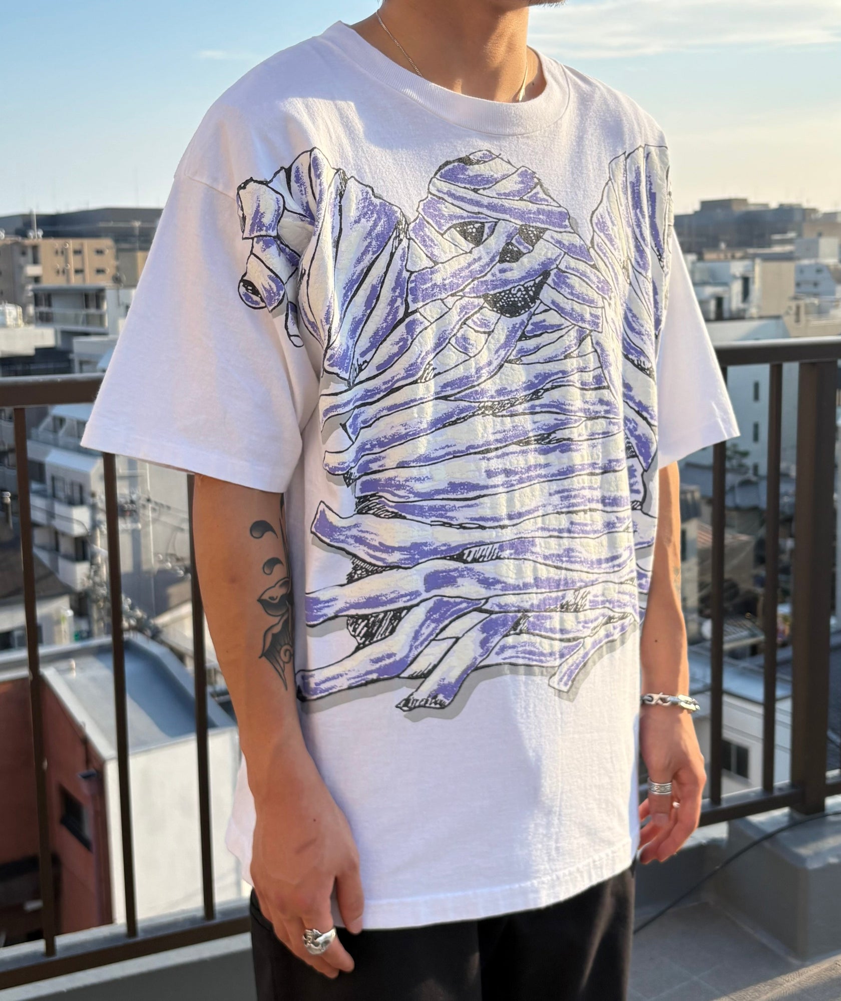 90's「BIG MUMMY」ホワイトTシャツ