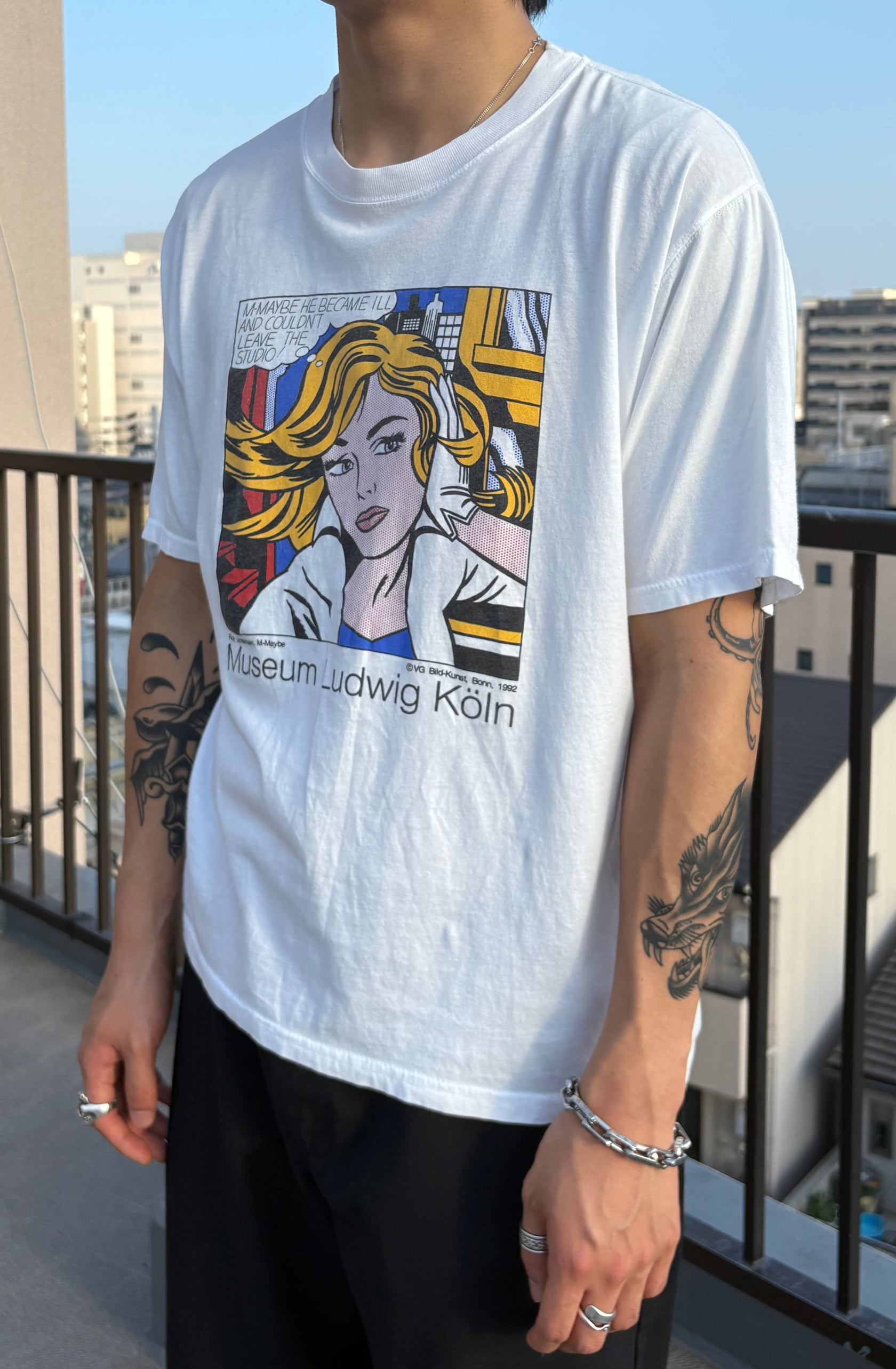 90's「M.Maybe」ホワイトTシャツ