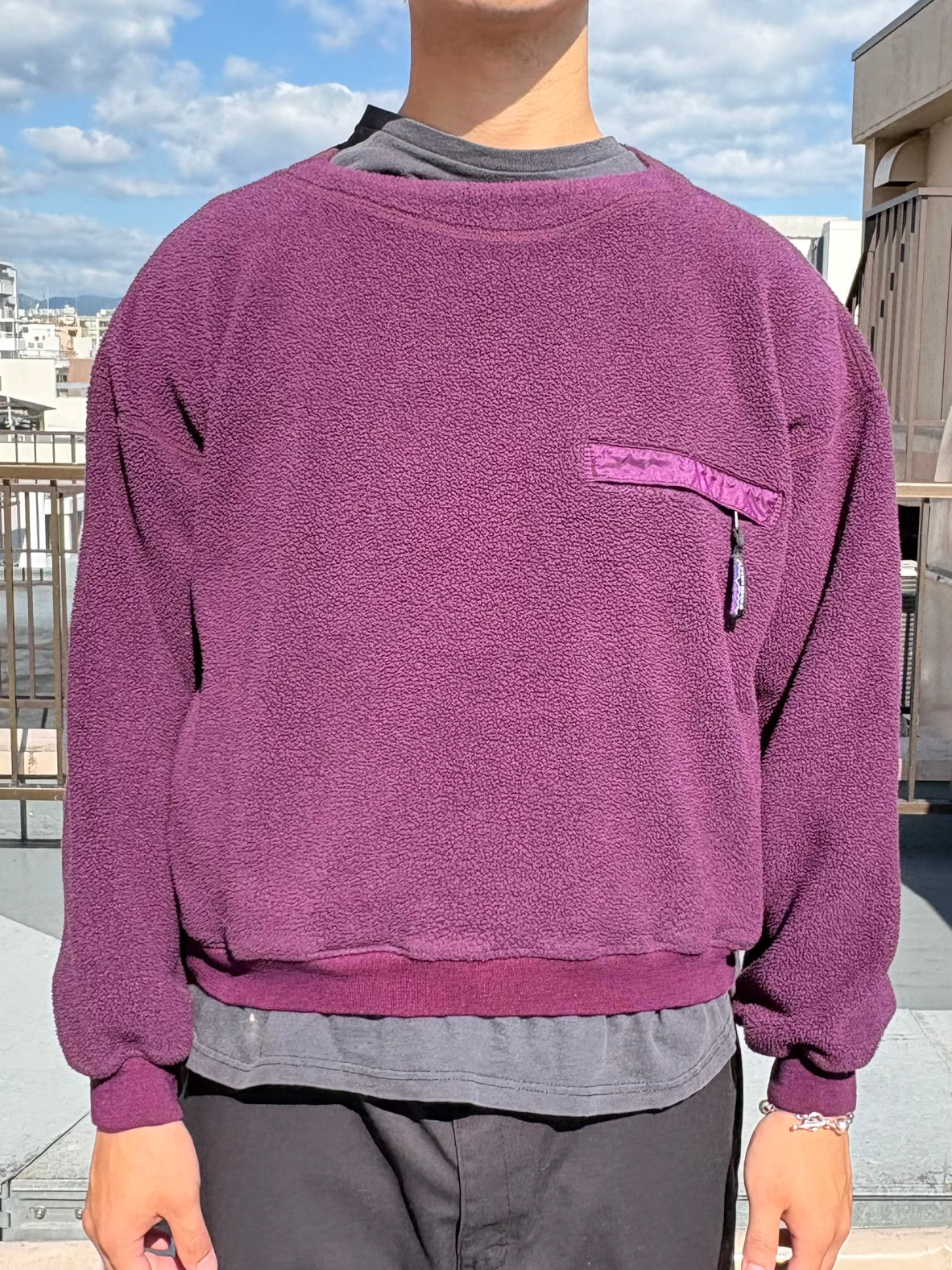 90's PATAGONIA「 lightweight synchilla crew」USA製 フリース