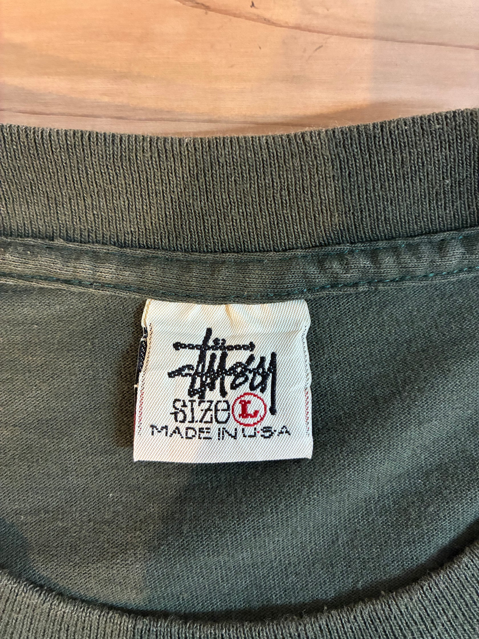 90's  Stüssy「HAVE A GOOD VIBE」USA製　ロゴTシャツ