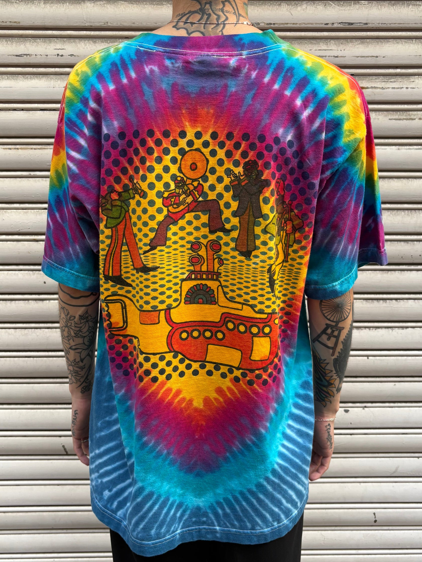 90’s～00’s THE BEATLES 「Yellow Submarine」タイダイバンドTシャツ