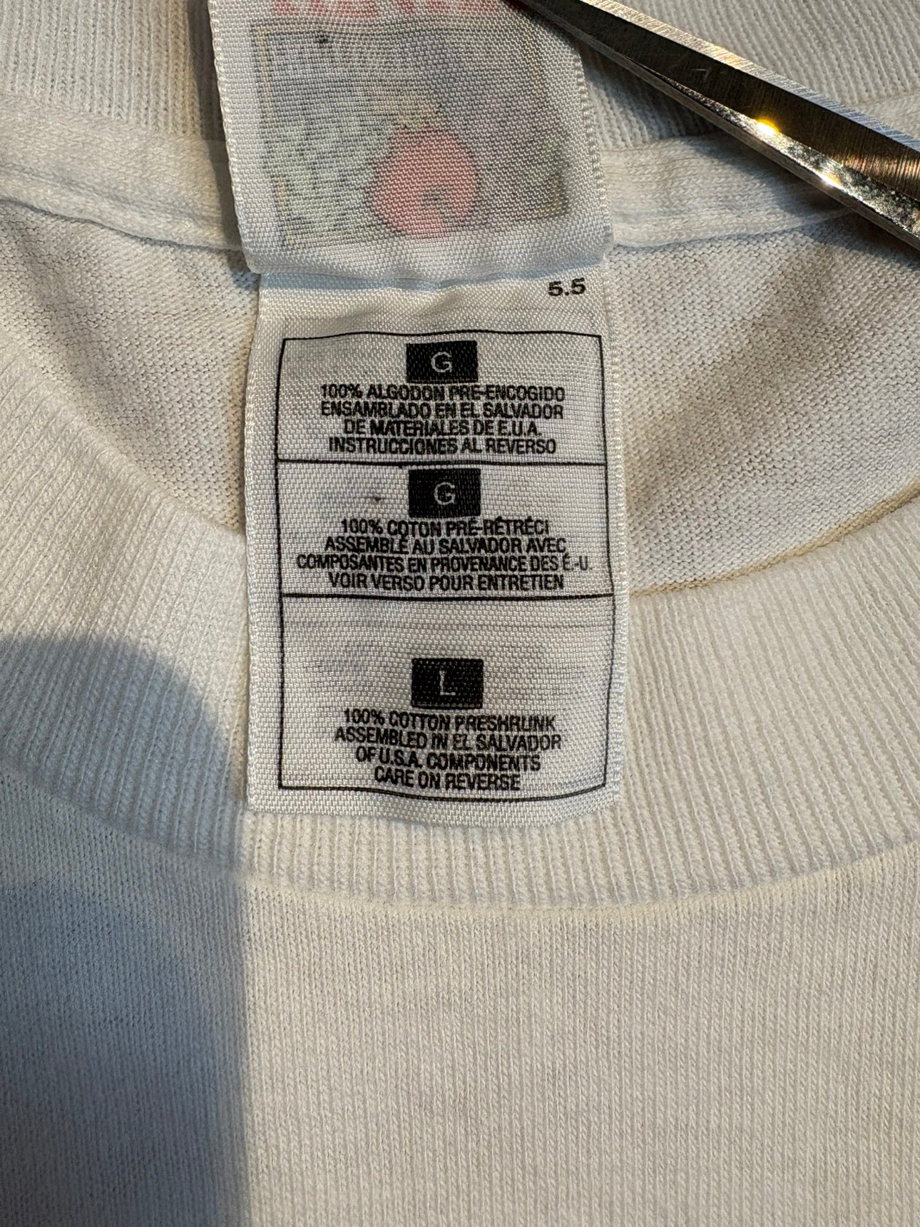 90's「HEALTHY CHILDREN NEW BEGINNING」ホワイトTシャツ