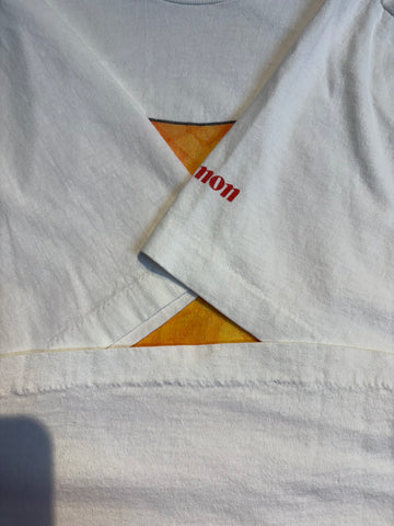 90's「CANON OPTIMUM」USA製 ホワイトTシャツ