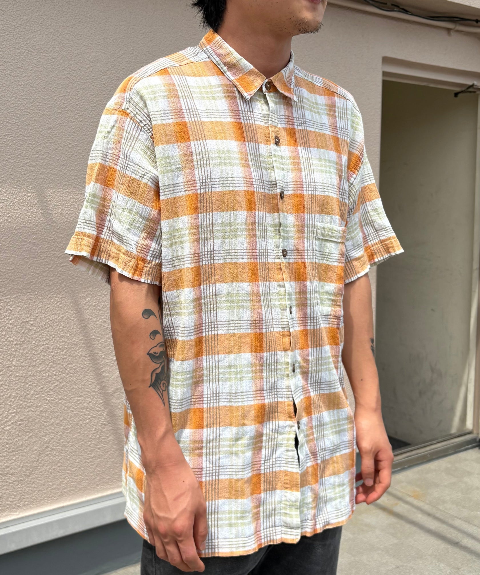 00's PATAGONIA「AC Yarn Dye Shirt」半袖シャツ
