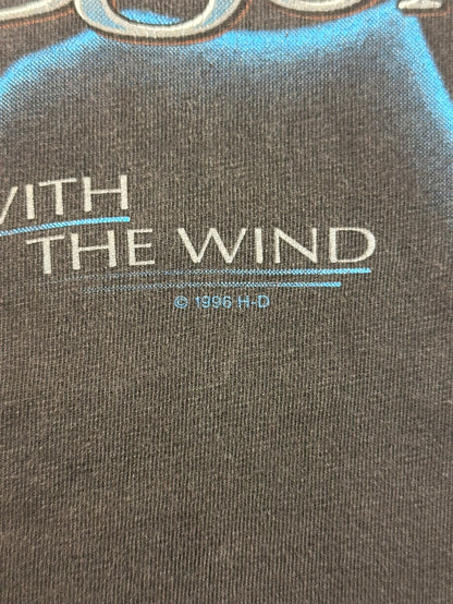 90's HARLEY-DAVIDSON 「ONE WITH THE WIND」USA製 ハーレーTシャツ