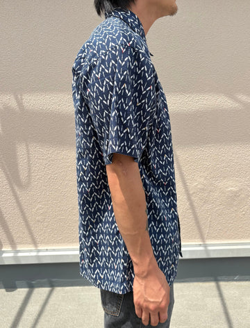 00's PATAGONIA「KASURI Japanese pattern A/C Shirt」半袖シャツ