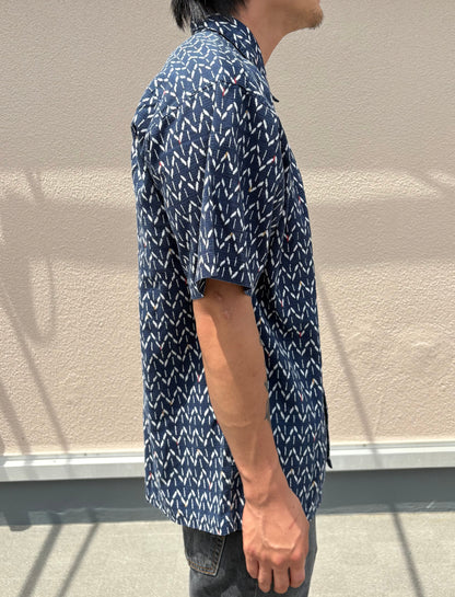 00's PATAGONIA「KASURI Japanese pattern A/C Shirt」半袖シャツ