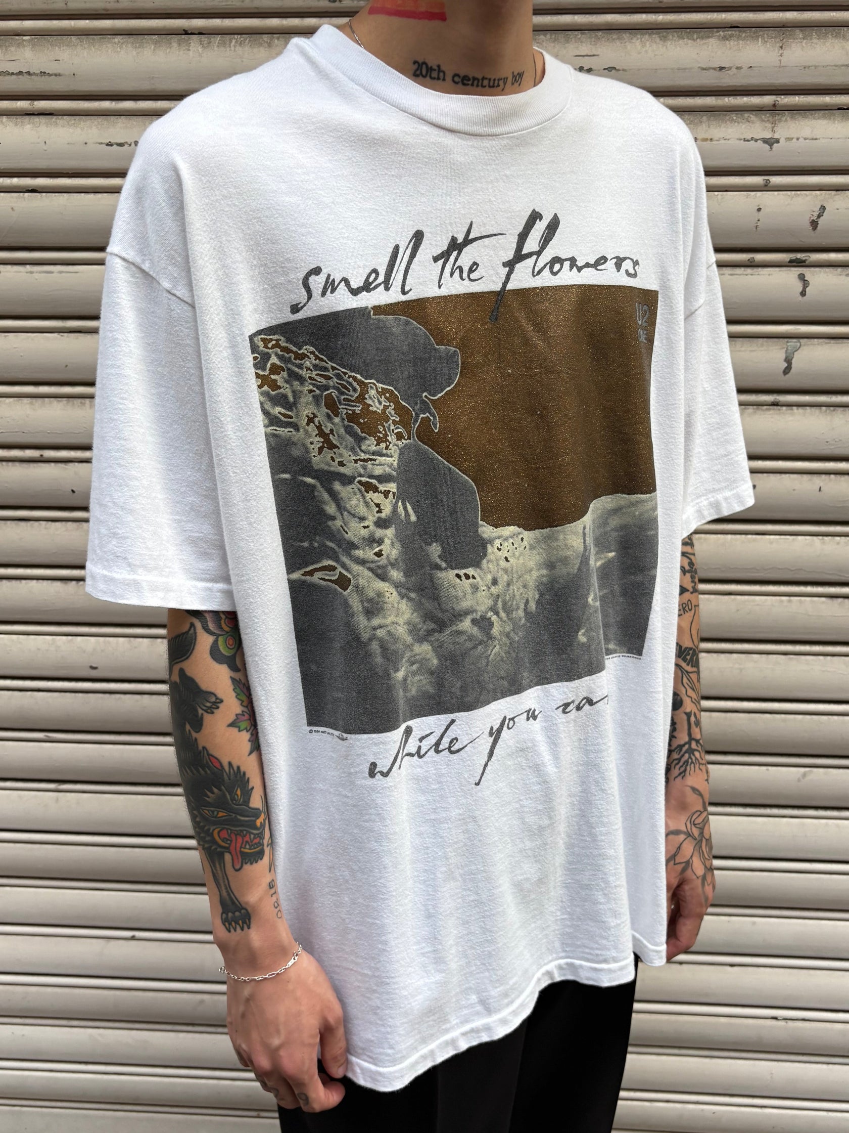 90’s～00’s U2 「One ×Smell the Flowers」バンドTシャツ