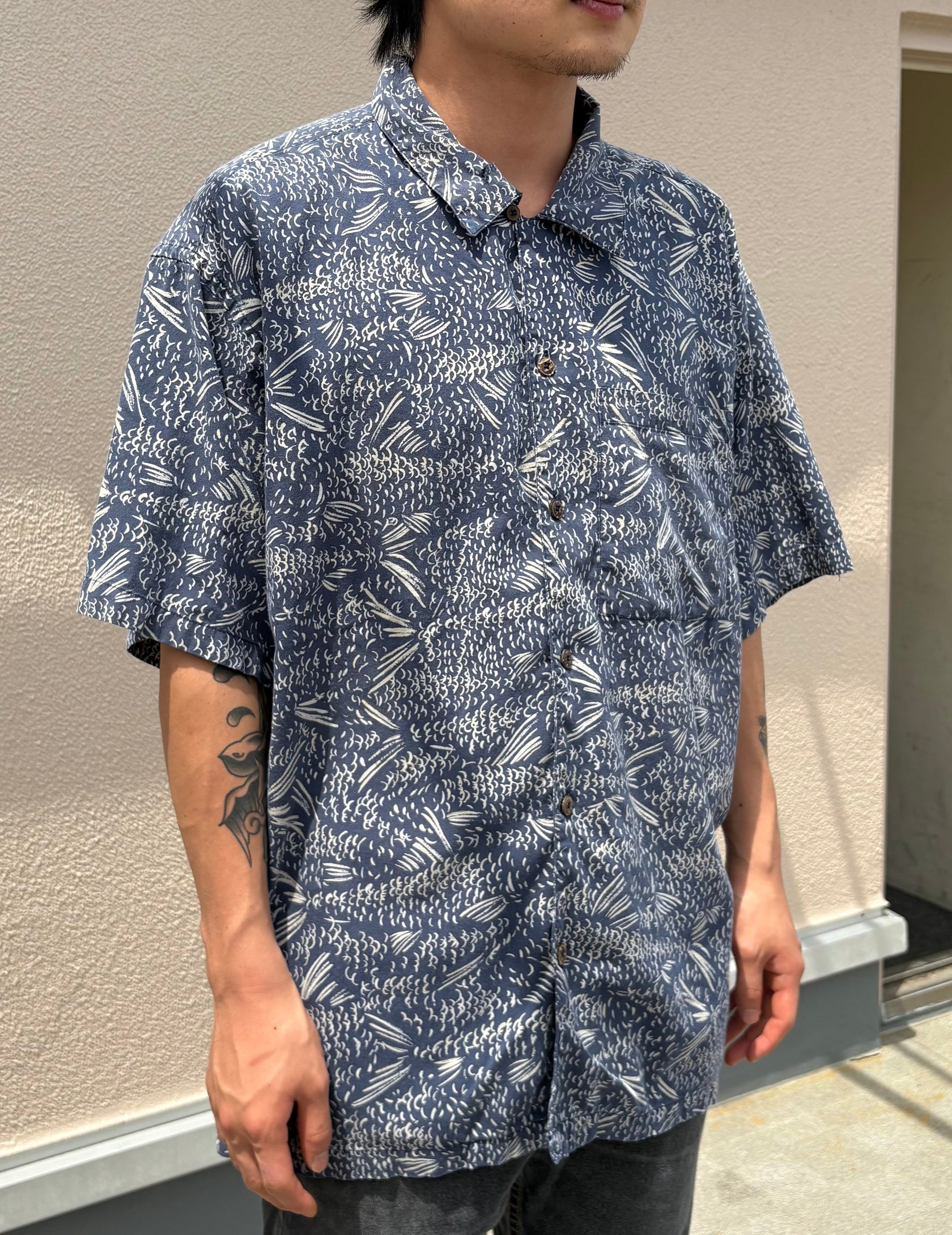 00's PATAGONIA「Pataloha "Bonefish"」アロハシャツ