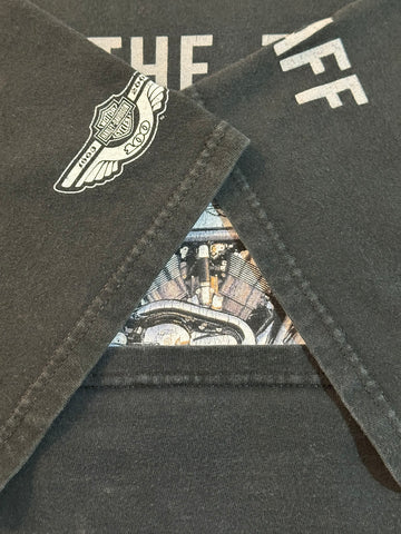 00's HARLEY-DAVIDSON 「Kick The Tires Staff Tee」ハーレーTシャツ