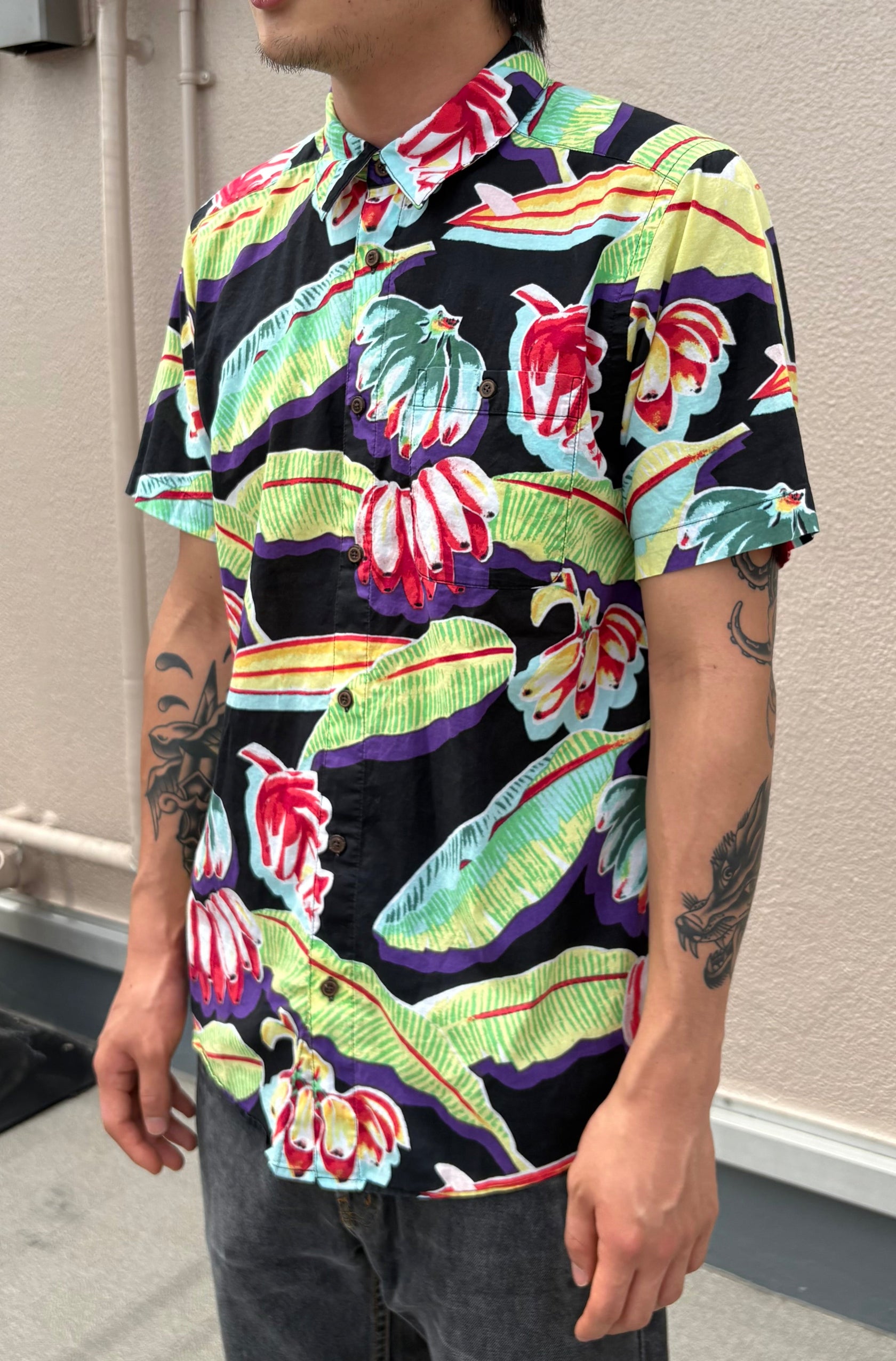 00's PATAGONIA「Pataloha "Black Banana"」アロハシャツ