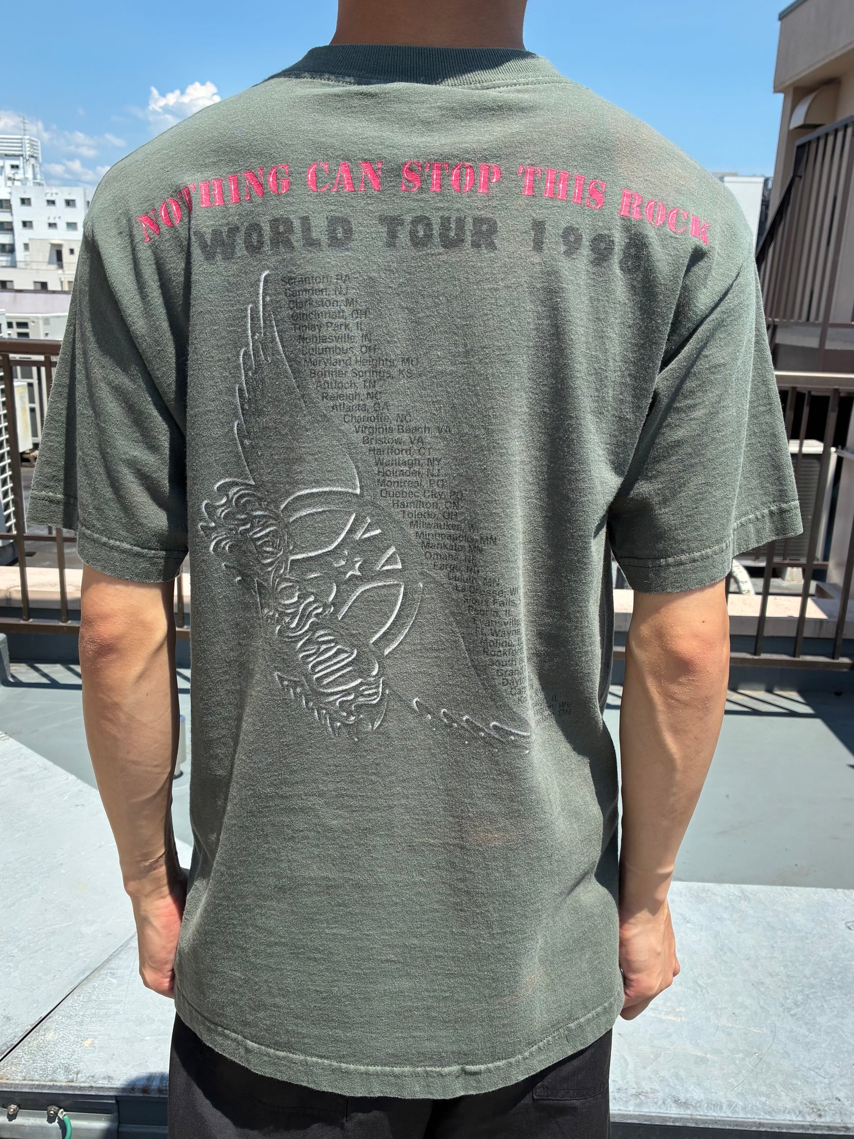 90's AERO SMITH 「Nothing Can stop This Rock Word Tour」バンドTシャツ