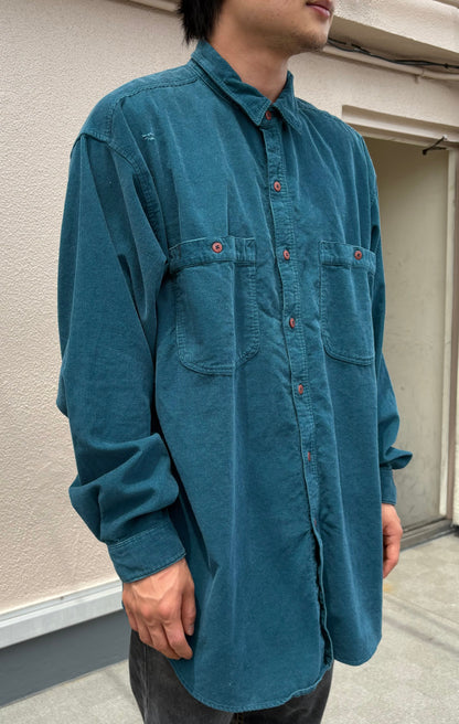 90's PATAGONIA「Corduroy Long Sleeve Shirt」雪なしタグ 長袖シャツ