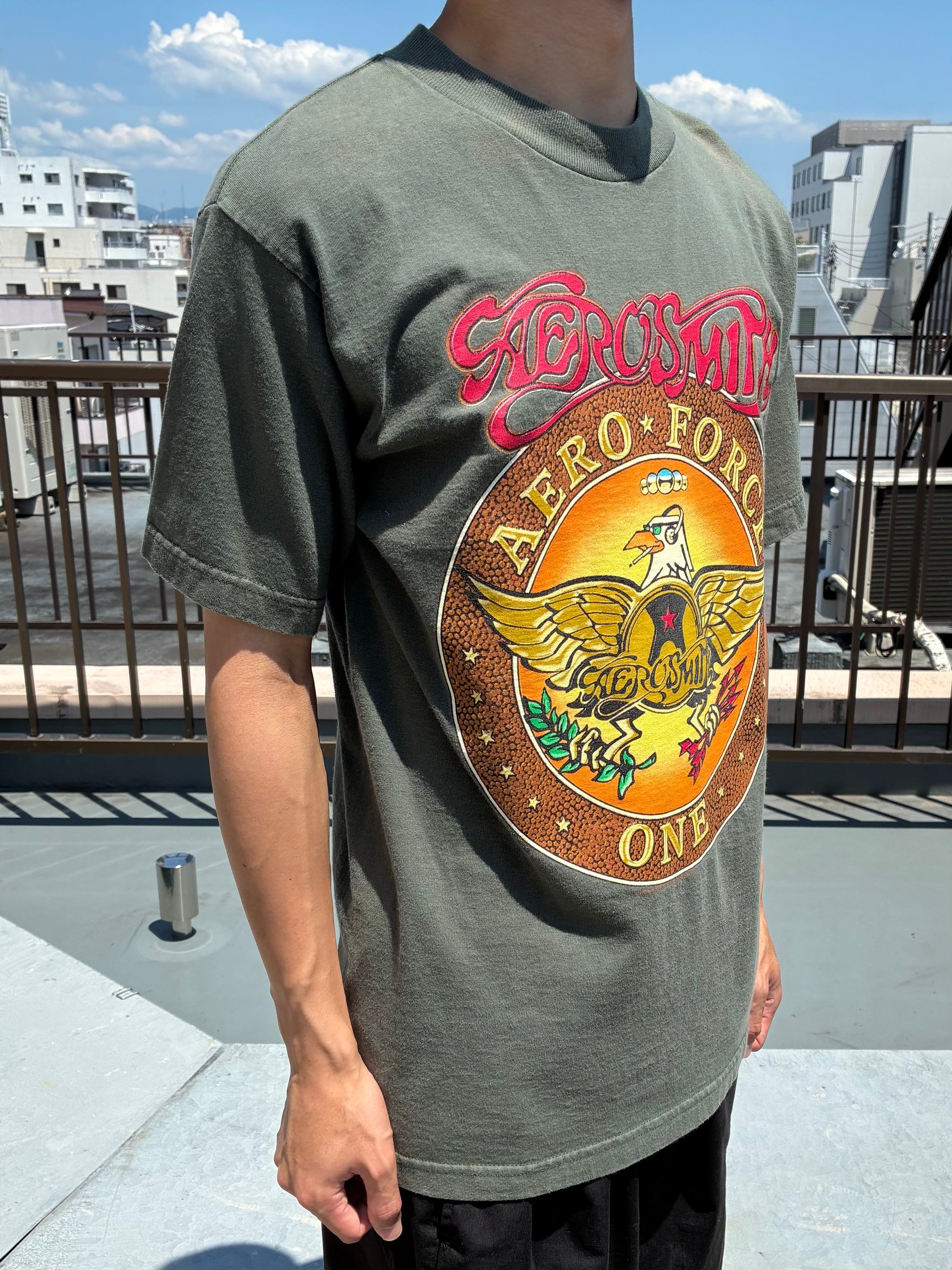 90's AERO SMITH 「Nothing Can stop This Rock Word Tour」バンドTシャツ