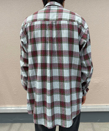 90's PATAGONIA「Organic Pima Cotton Check Shirt」雪なしタグ 長袖シャツ