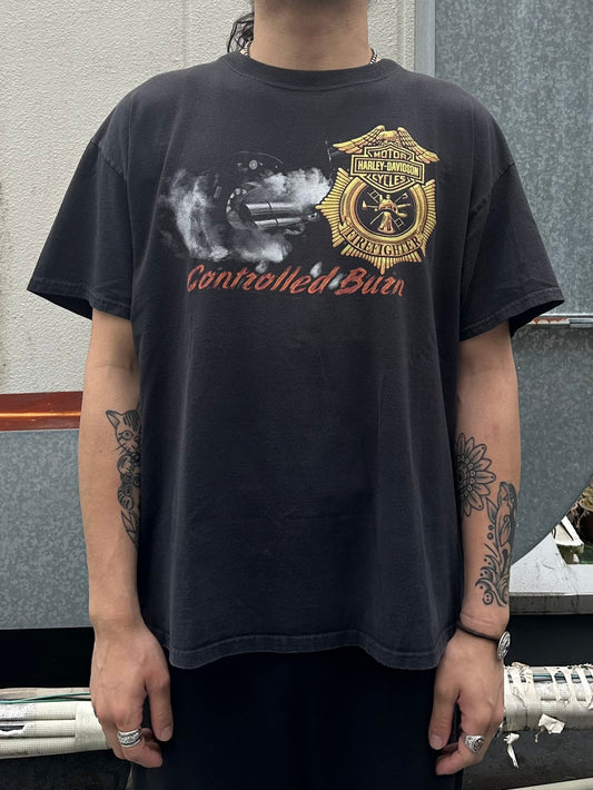 00's HARLEY-DAVIDSON 「Motorcycles」ハーレーＴシャツ