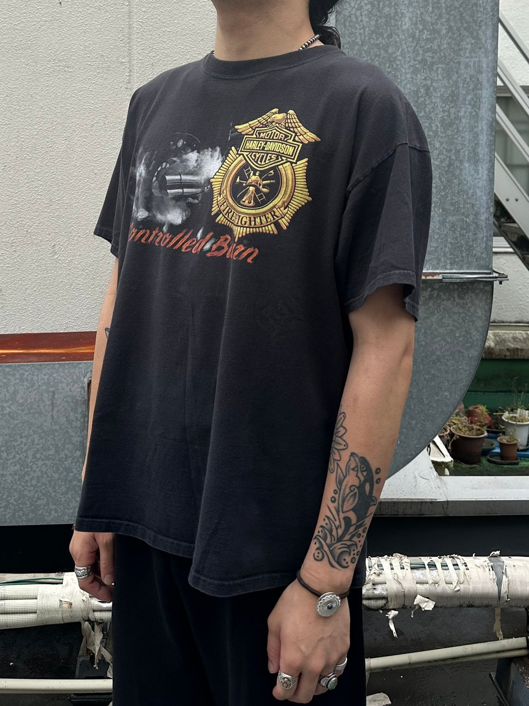 00's HARLEY-DAVIDSON 「Motorcycles」ハーレーＴシャツ