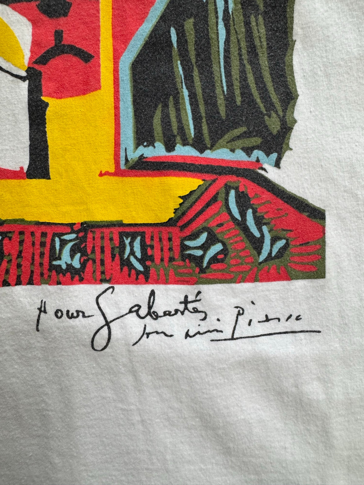 90's~00's PICASSO「帽子を被った女の胸像」アートTシャツ