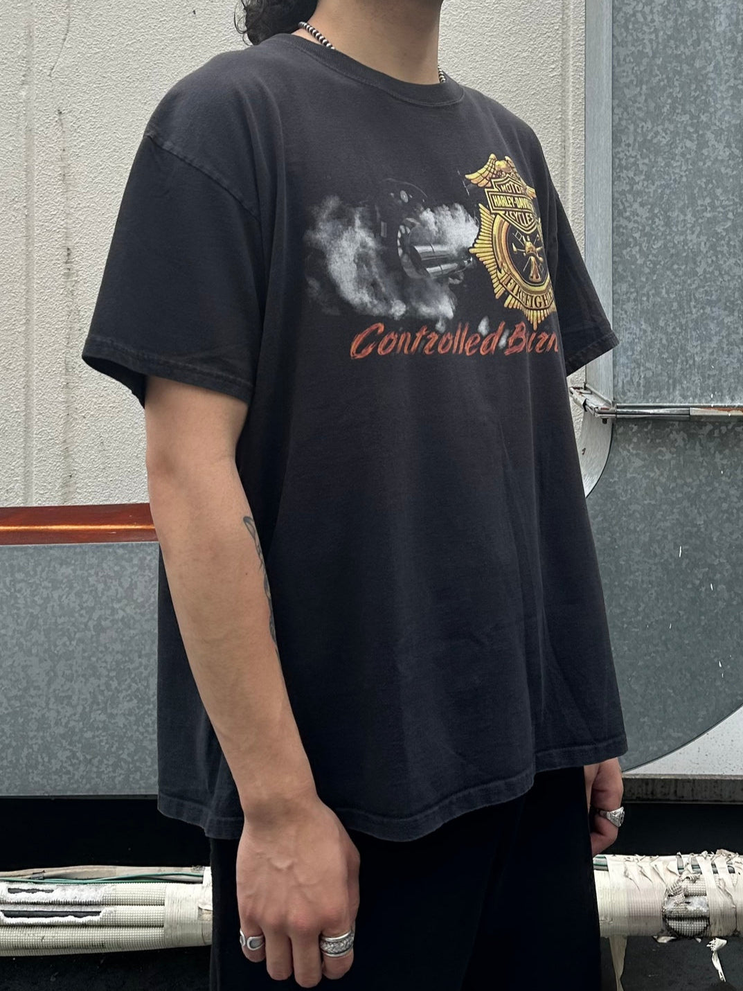 00's HARLEY-DAVIDSON 「Motorcycles」ハーレーＴシャツ