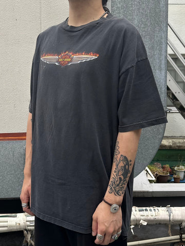 00' sHARLEY-DAVIDSON 「New Orleans」USA製 ハーレーＴシャツ