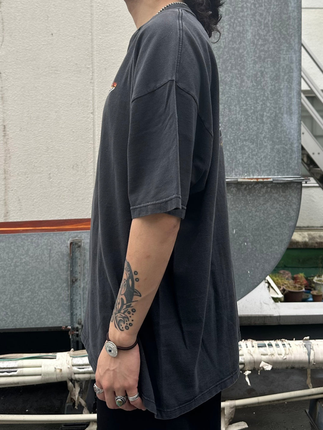 00' sHARLEY-DAVIDSON 「New Orleans」USA製 ハーレーＴシャツ