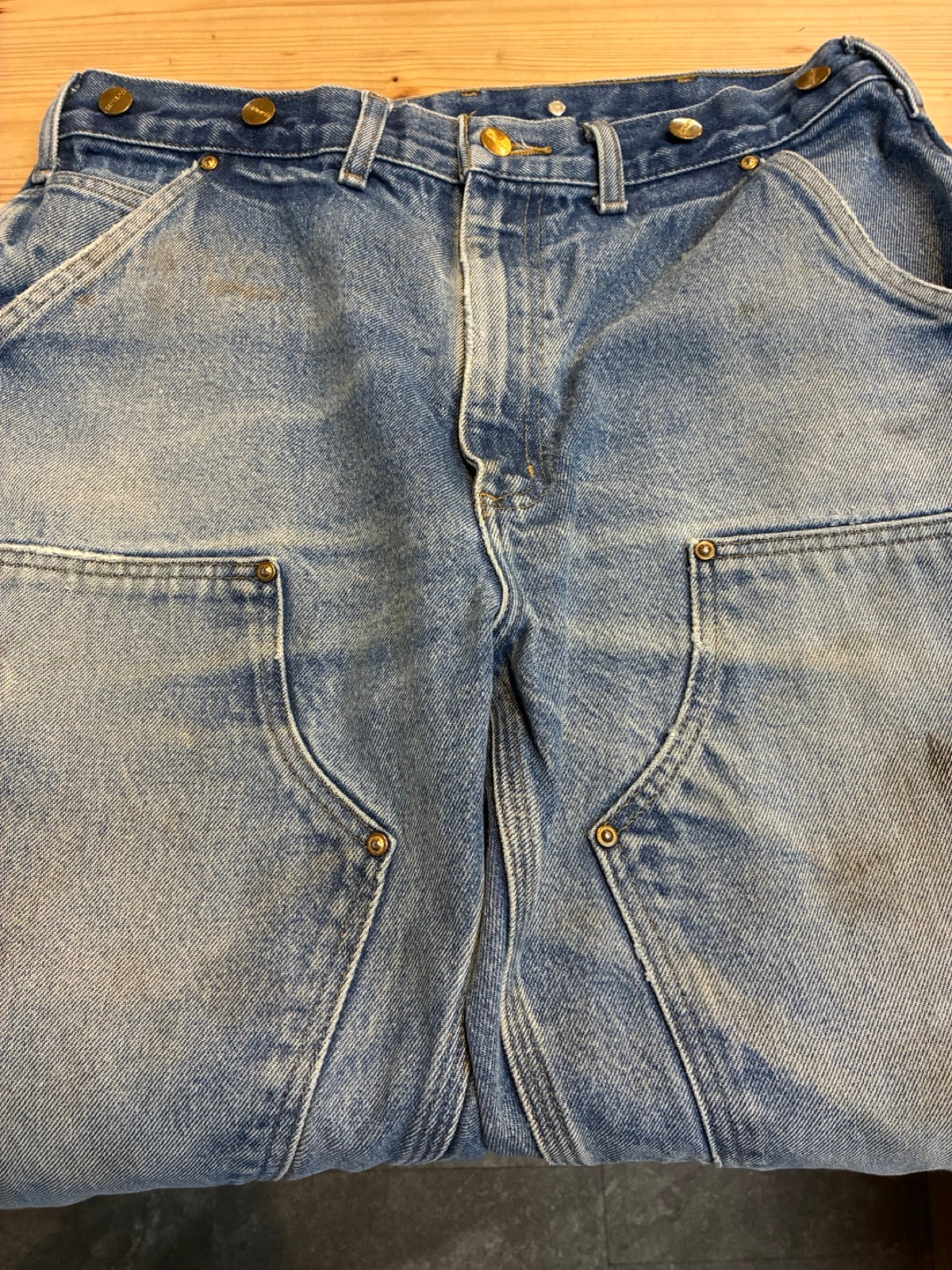 00's CARHARTT「DOUBLE NKEE」デニムペインターパンツ