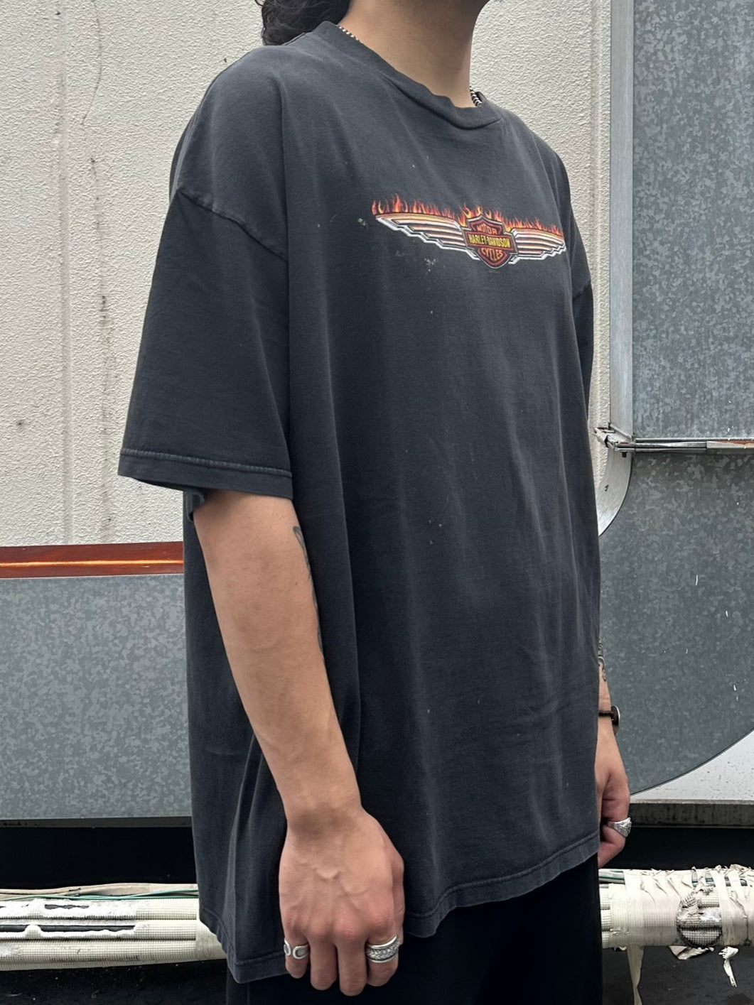 00' sHARLEY-DAVIDSON 「New Orleans」USA製 ハーレーＴシャツ
