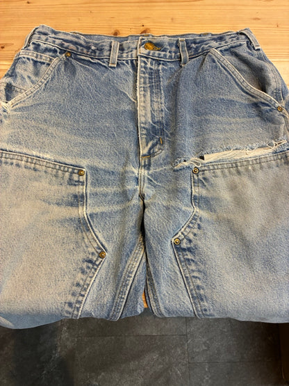 00's CARHARTT「DOUBLE NKEE」USA製 デニムペインターパンツ