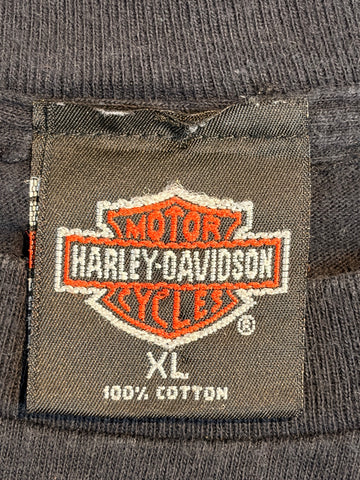 90's Harley-Davidson「カウ柄」USA製 ロゴTシャツ
