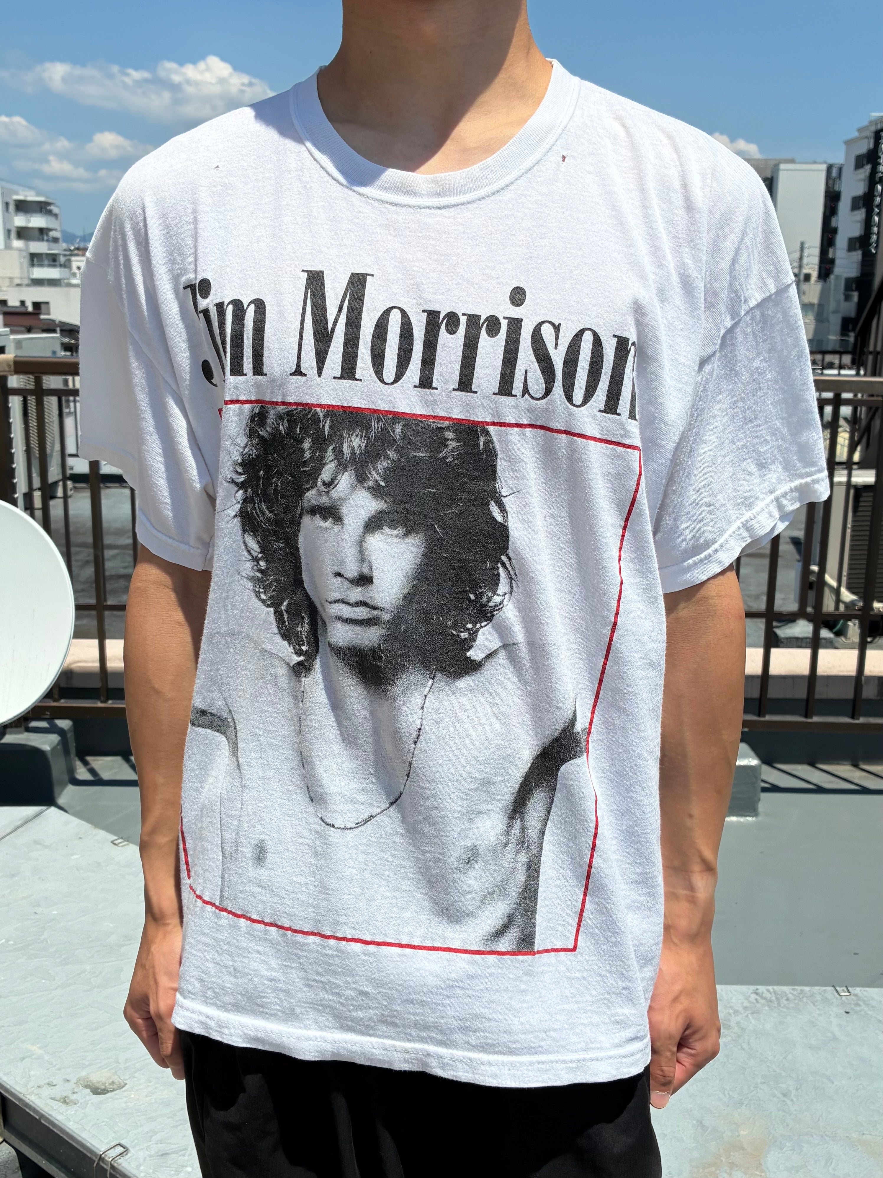 ☆doors☆ ジム・モリソン ロックバンド フォトプリントTシャツ C4471 00's The Doors 